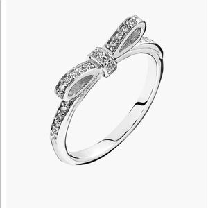 Pandora Bow Ring Silver 58